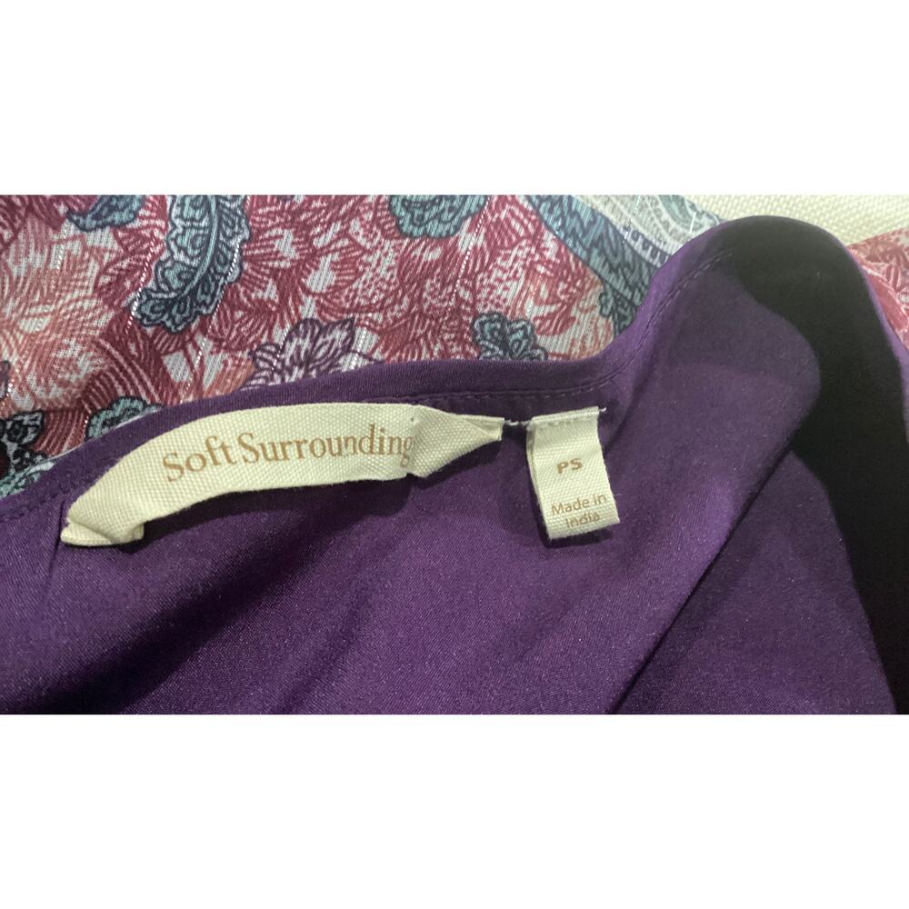 Soft Surroundings Boho Patchwork Blouse With Shee… - image 6